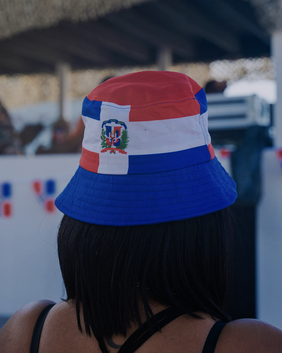 Dominican flag bucket hat at DCM